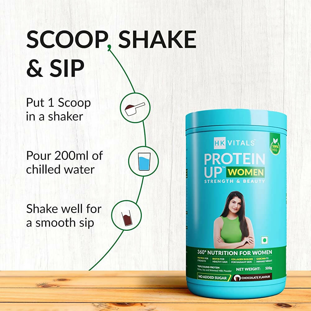 HK Vitals ProteinUp Women-No Added Sugar (Chocolate) 