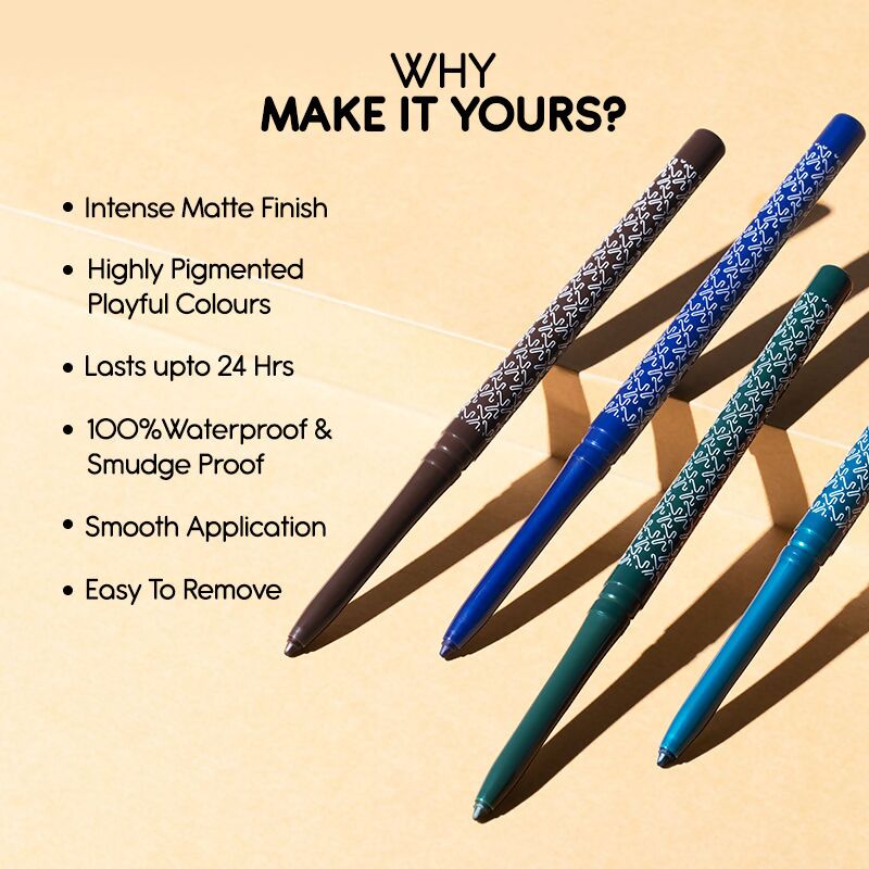Kay Beauty By Katrina Kaif 24HR Coloured Matte Kajal - Green 