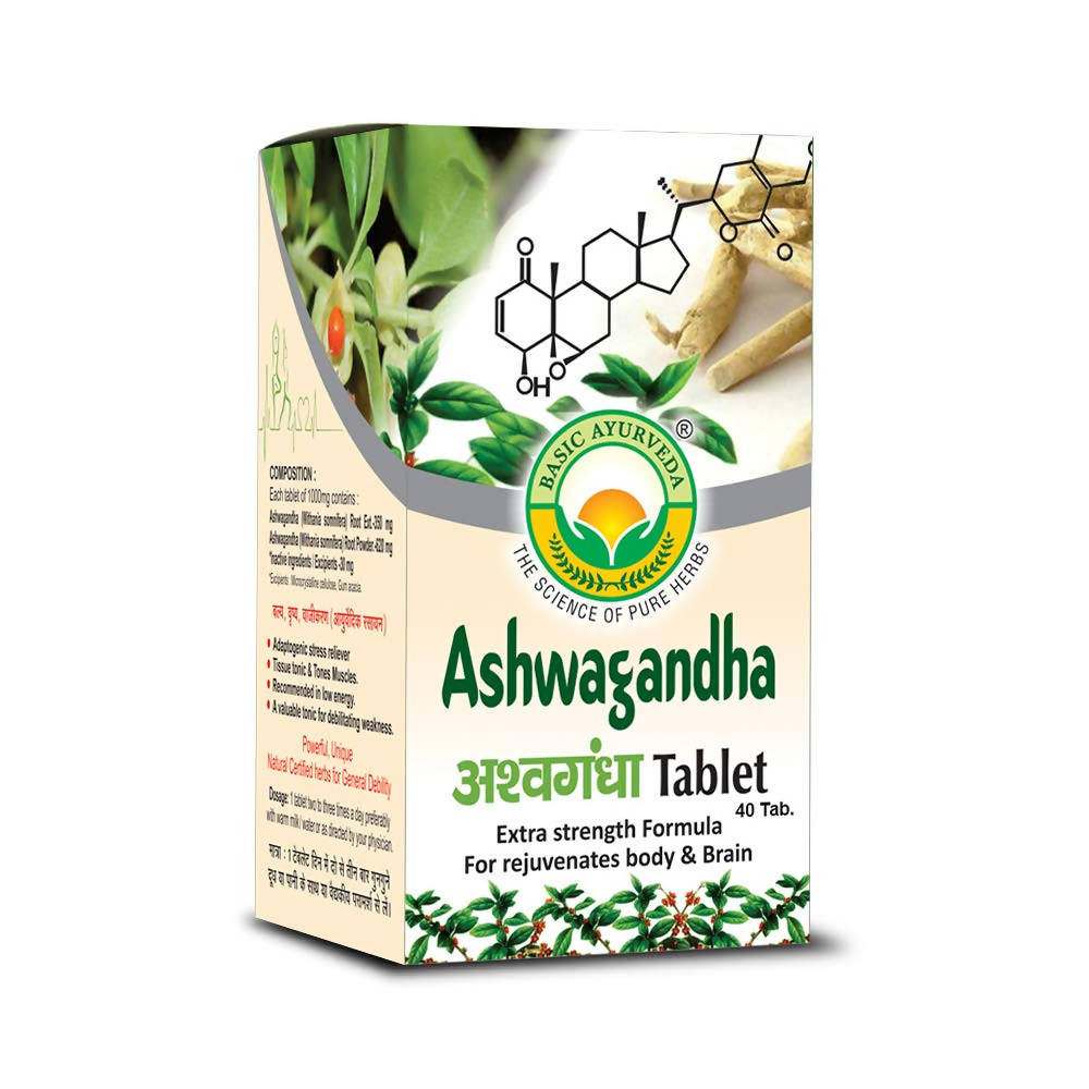 Basic Ayurveda Ashwagandha Tablet  Grab2Buy Basic Ayurveda Grab2Buy