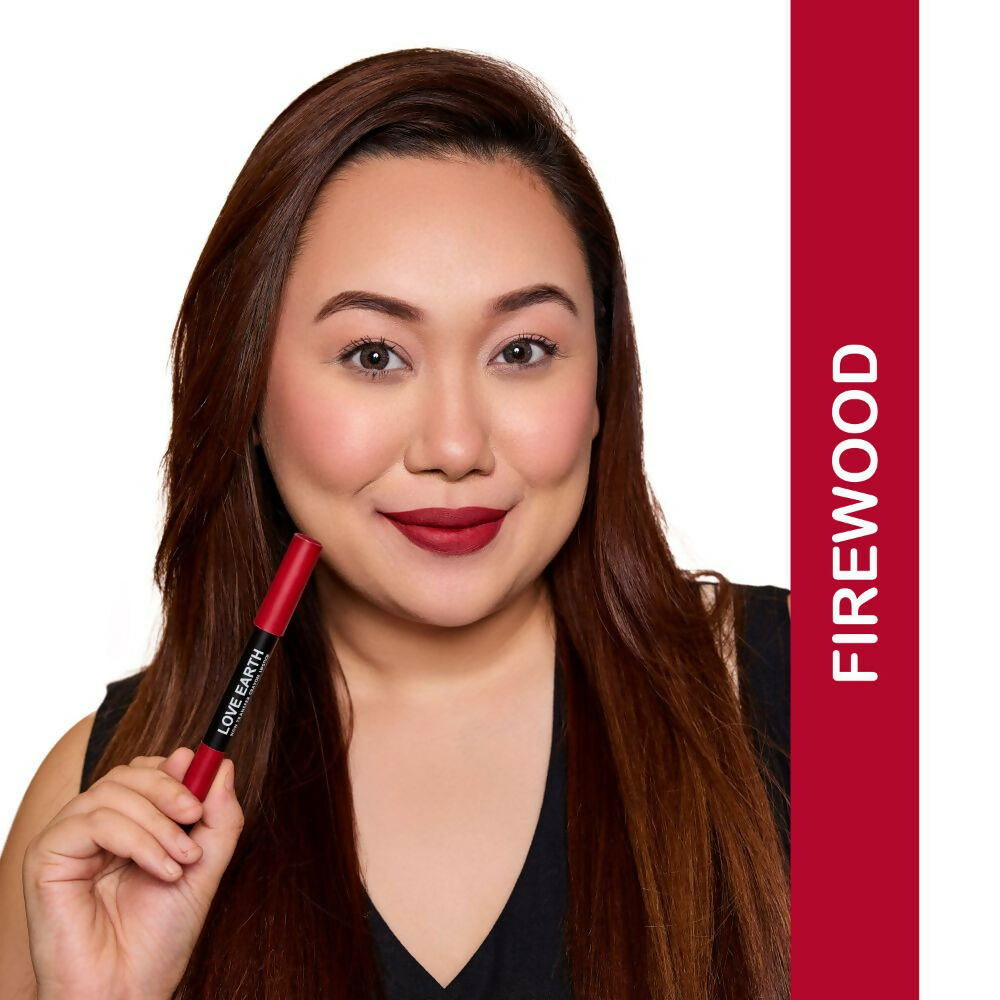 Love Earth Non Transfer Crayon Lipstick-Firewood 