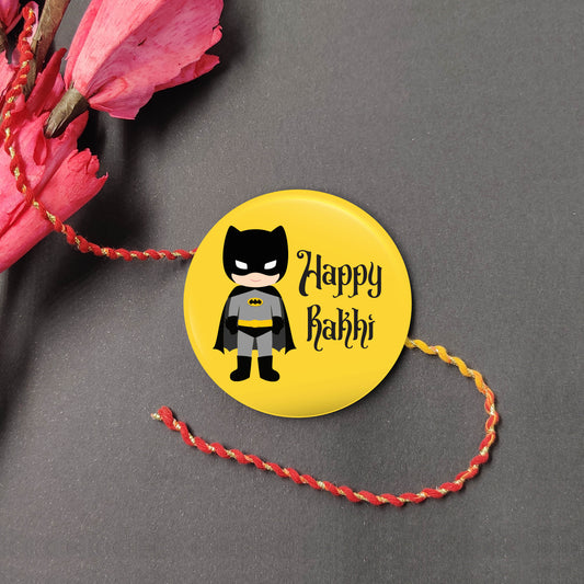 Indianvibez Batman Metal Rakhi with Fridge Magnet - Kids Rakhi | Grab2Buy