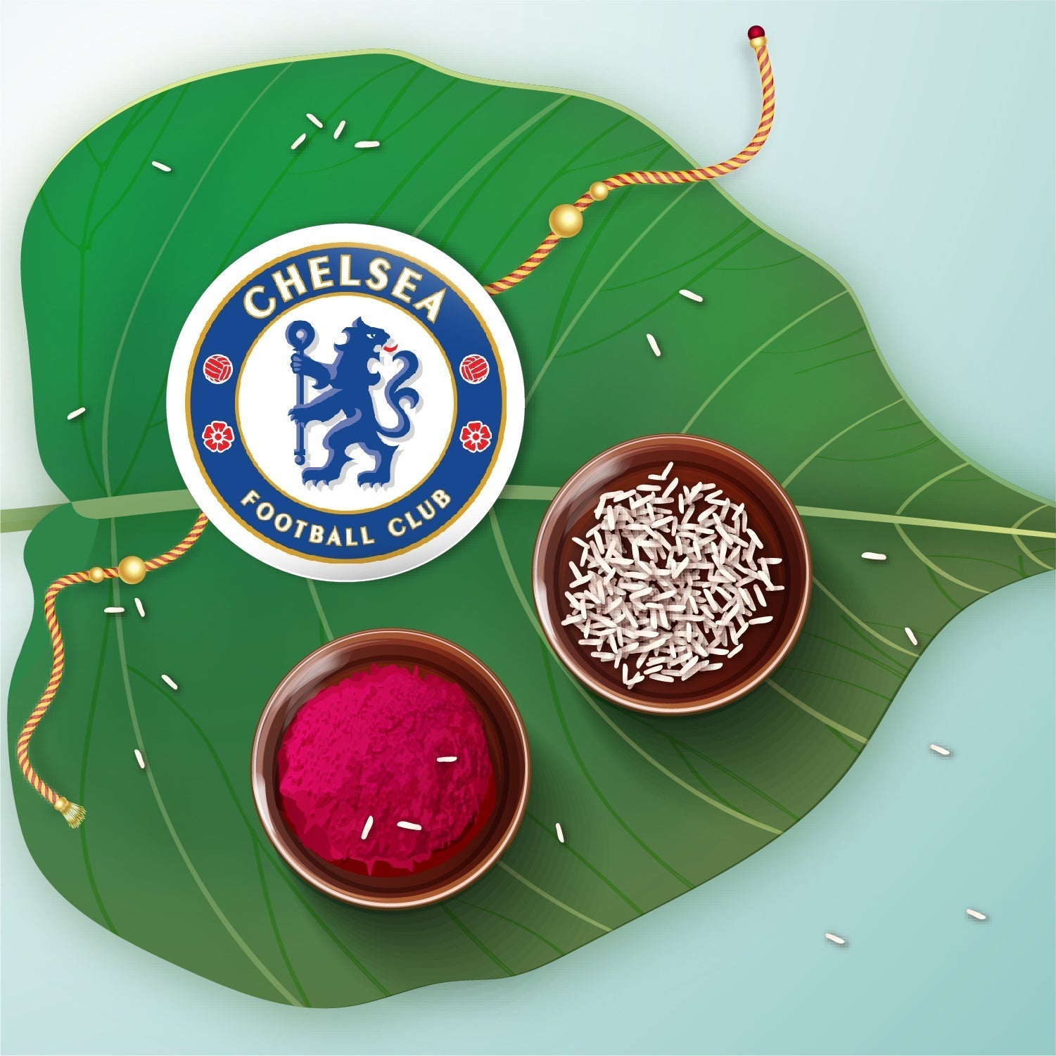 Indianvibez Chelsea Metal Rakhi with Fridge Magnet - Kids Rakhi - Swadesiicart
