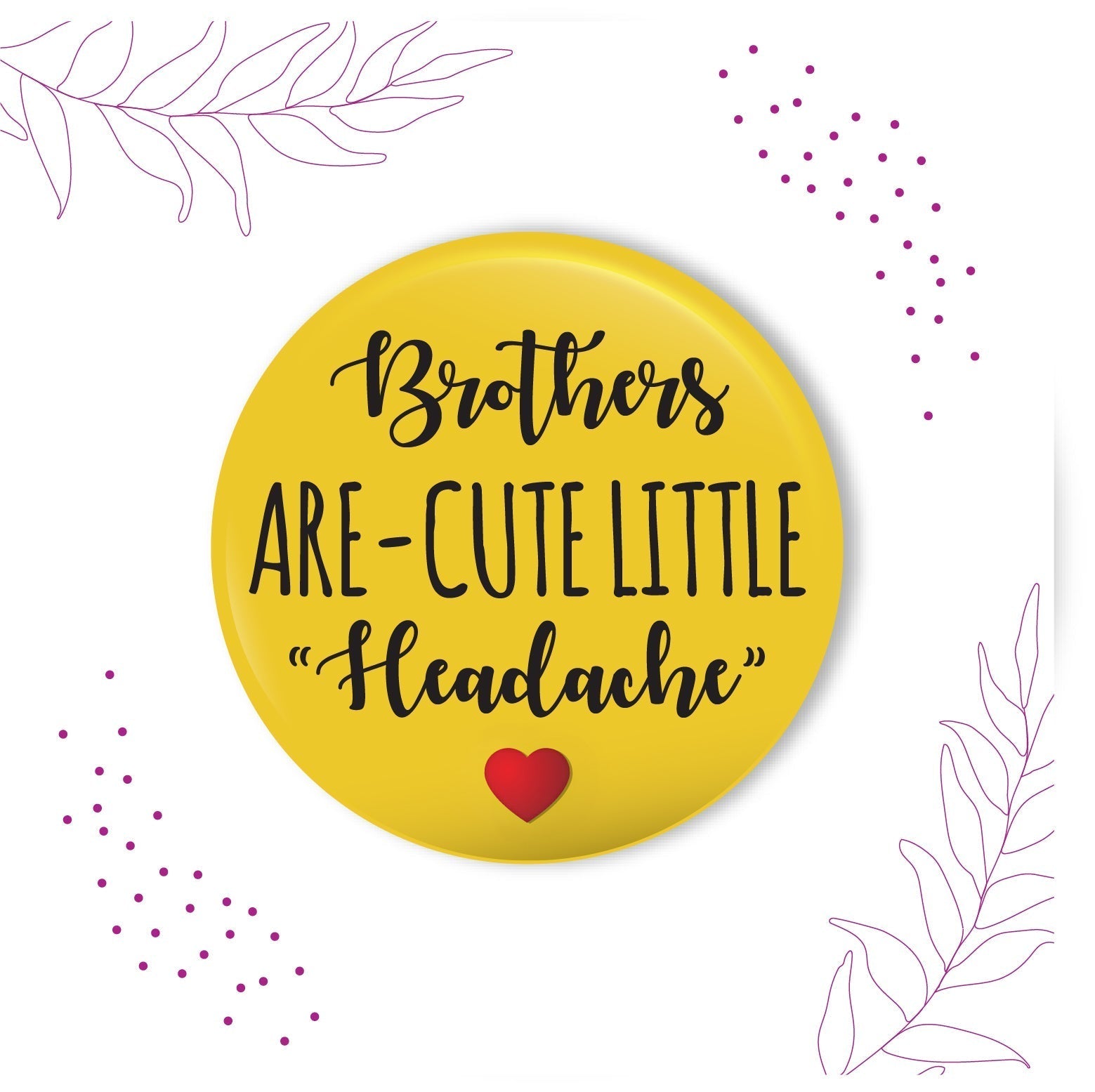 Indianvibez Brothers are Cute Little Headache Metal Rakhi with Fridge Magnet - Kids Rakhi - Swadesiicart