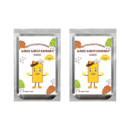 Littlecherrymom Whole Wheat Khakhra ?Garlic | Swadesiicart