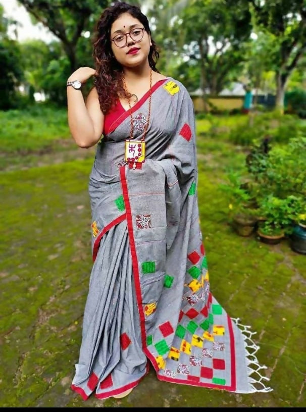 Exclusive Collection Multy Beautiful Cotton Applique Work Grab2Buy 