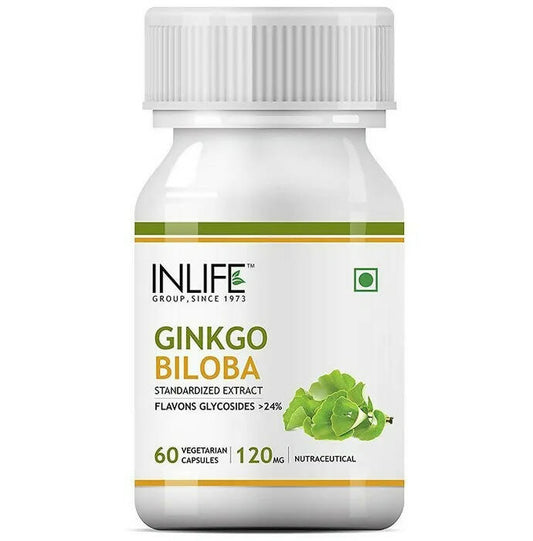 Inlife Ginkgo Biloba Extract Vegetarian Capsules 