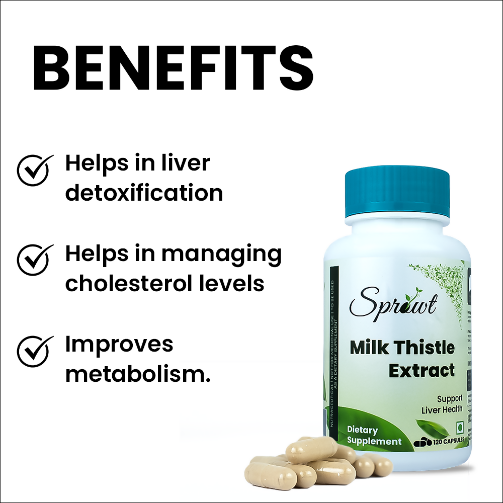 Sprowt Milk Thistle Extract Capsules - Grab2buy