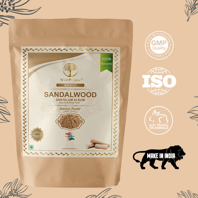 Wild Organic Sandalwood Powder For Skin And Body Pack 