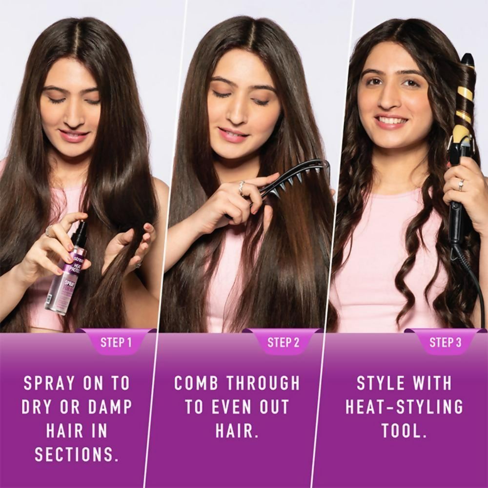 Streax Heat Protect Spray For Hair Styling For Men & Women Hair Spray 