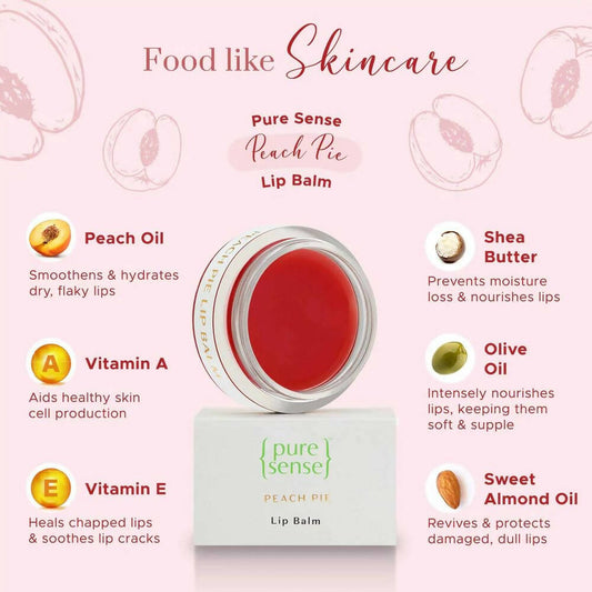 PureSense Peach Pie Lip Balm - Grab2buy