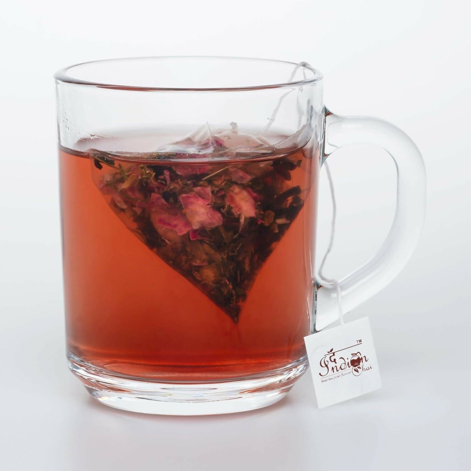 The Indian Chai - Hibiscus Blossom Tea 30 Pyramid Tea Bags 