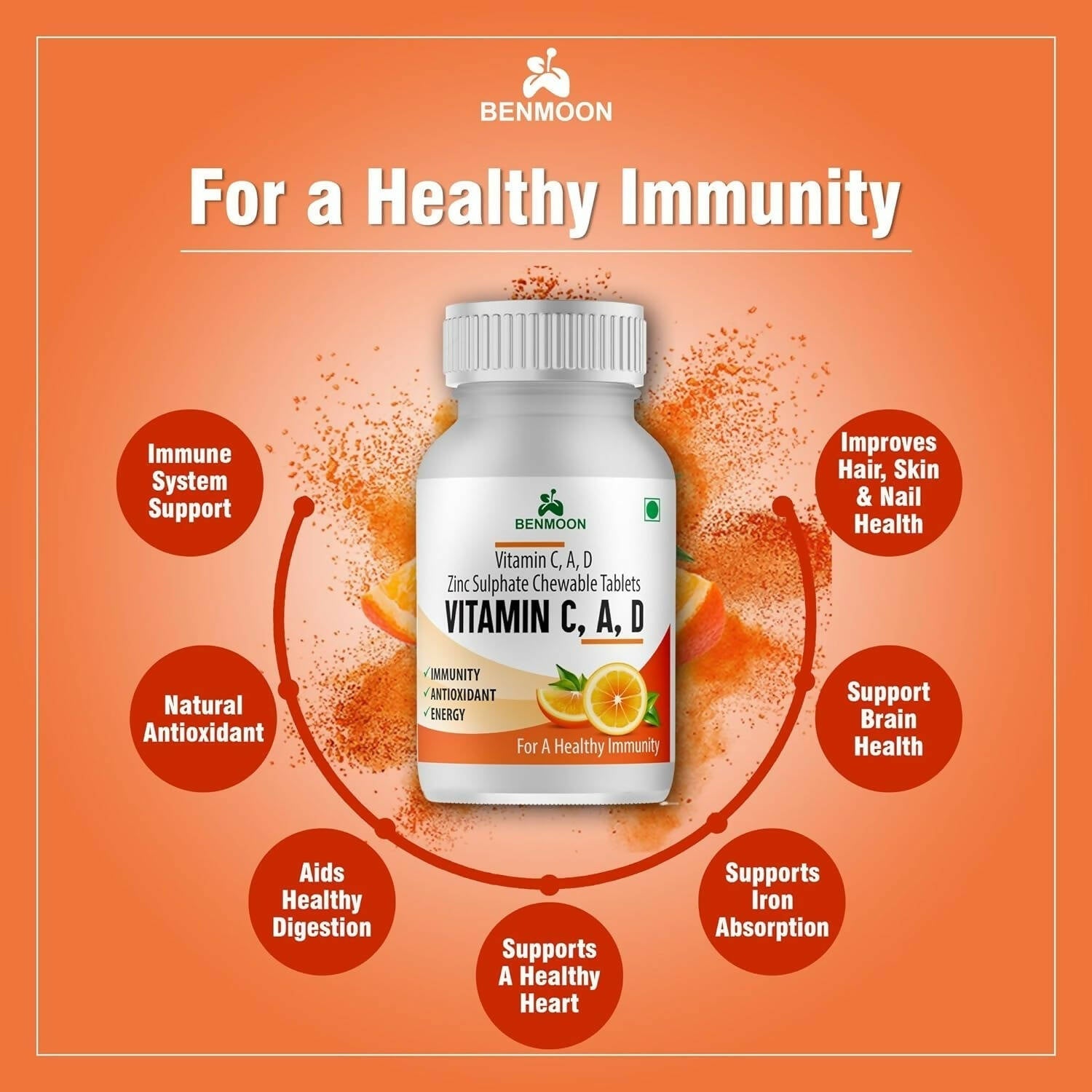 Benmoon Ayurveda C A D Tablets 