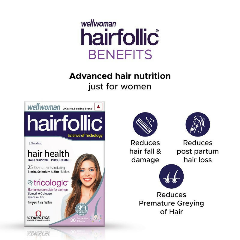 Wellwoman Hairfollic Tablets  Grab2Buy Wellwoman Grab2Buy