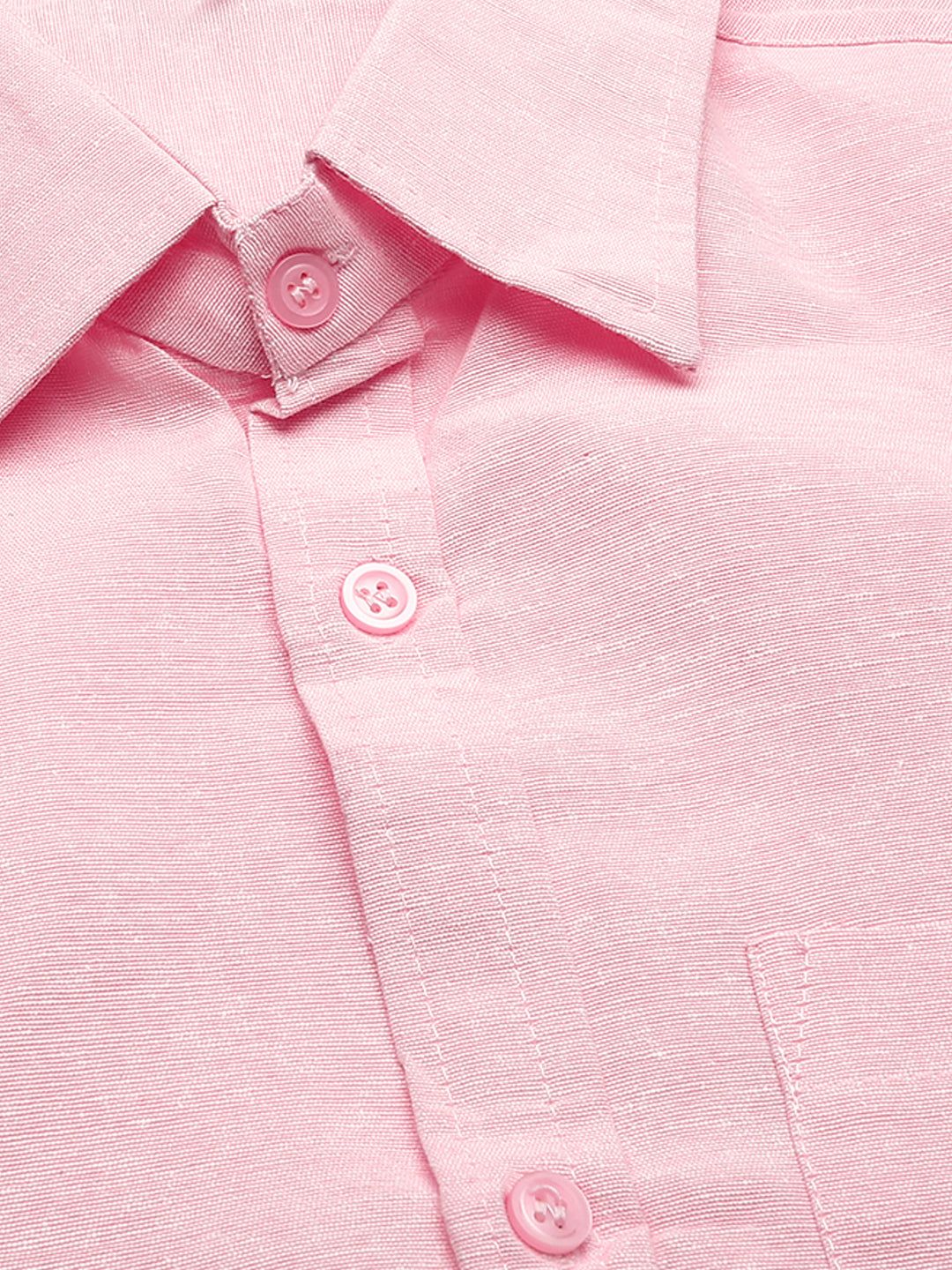 RIAG Pink Men's Full Sleeves Solid Shirt
