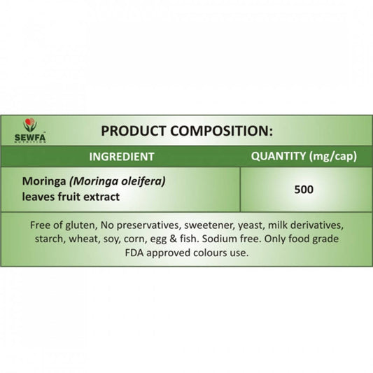 Sewfa Naturals Moringa Extract Capsules - Grab2buy