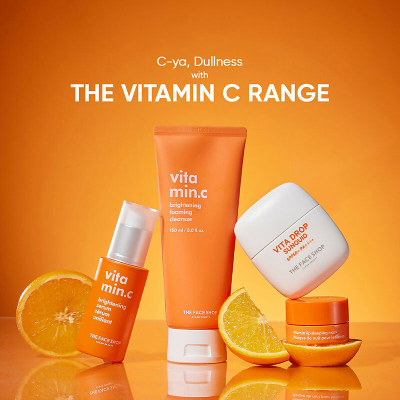 The Face Shop Vitamin C Brightening Korean Face Wash  Grab2Buy The Face Shop Grab2Buy