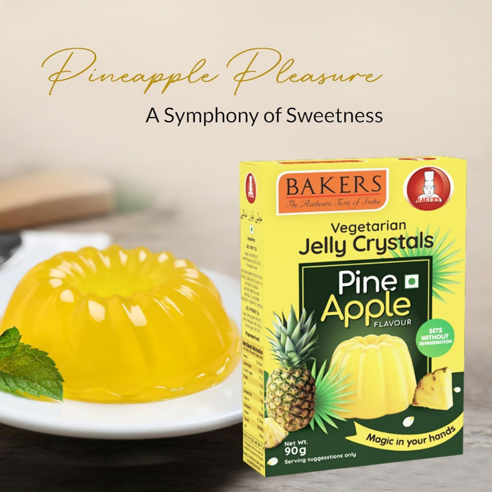 BAKERS Jelly Crystal - Lemon, Orange, Pineapple, Raspberry