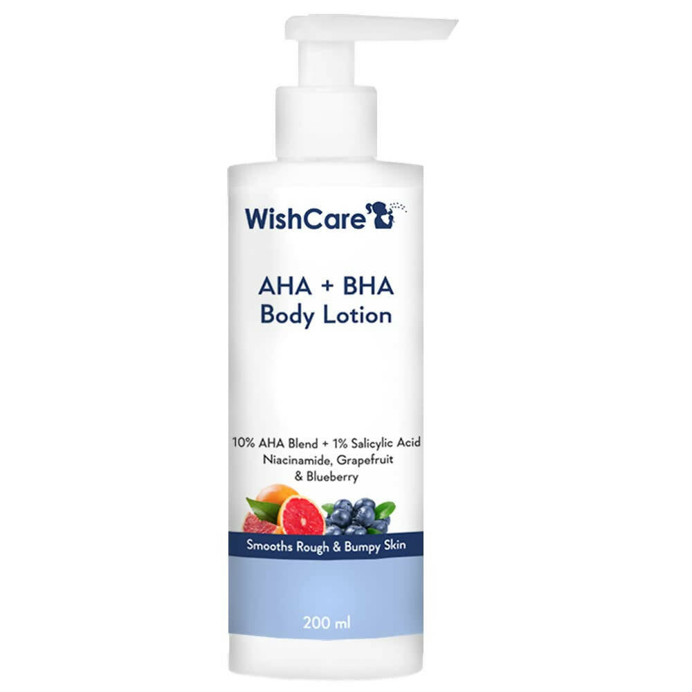 WishCare 10% AHA + 1% BHA Body Lotion for Smooths Rough & Bumpy Skin - Grab2buy