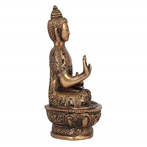 Artvarko Brass Buddha Idol - Grab2buy