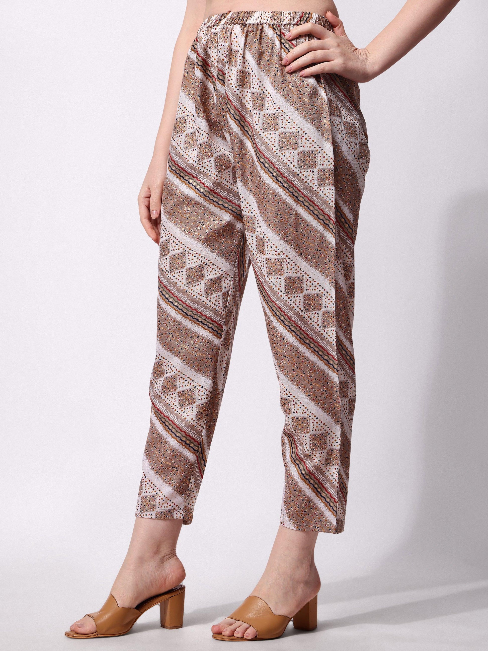 Nayra Cut Embroidered Kurta With Pant And Dupatta Set, Multicolor - Hiral Fashion