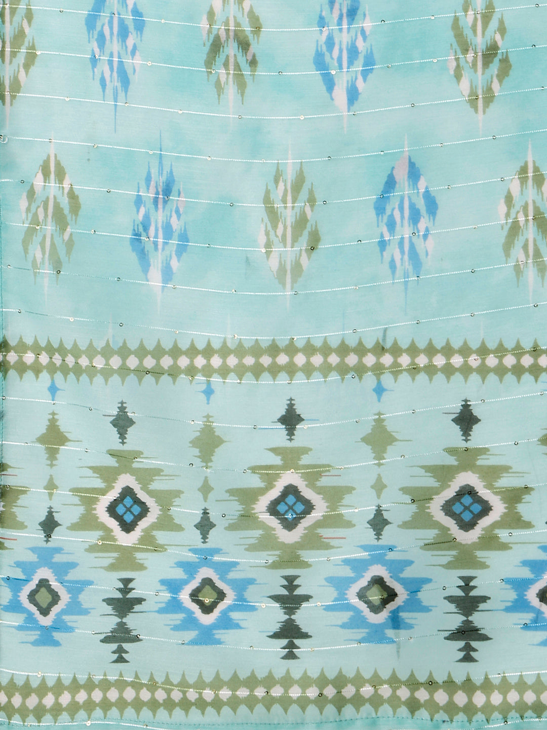 Printed And Embroidered Kurta With Pant And Dupatta Set, Multicolor - Hiral Fashion
