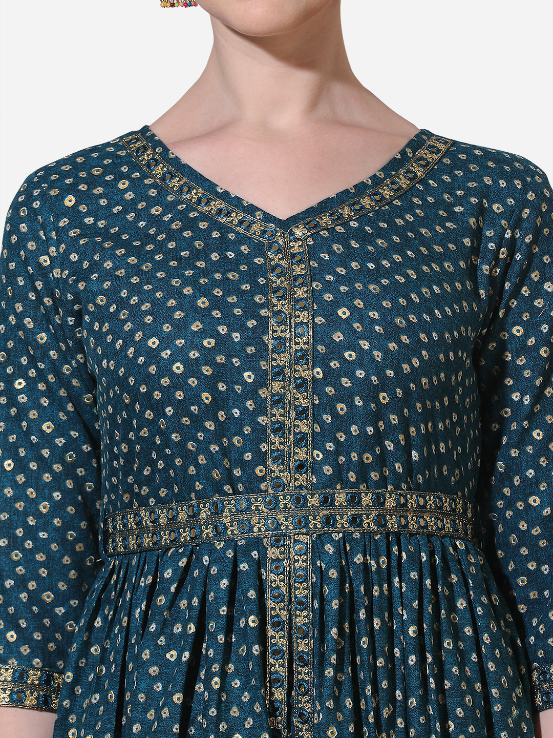 Embroidered Kurta With Pant And Dupatta Set, Multicolor - Hiral Fashion