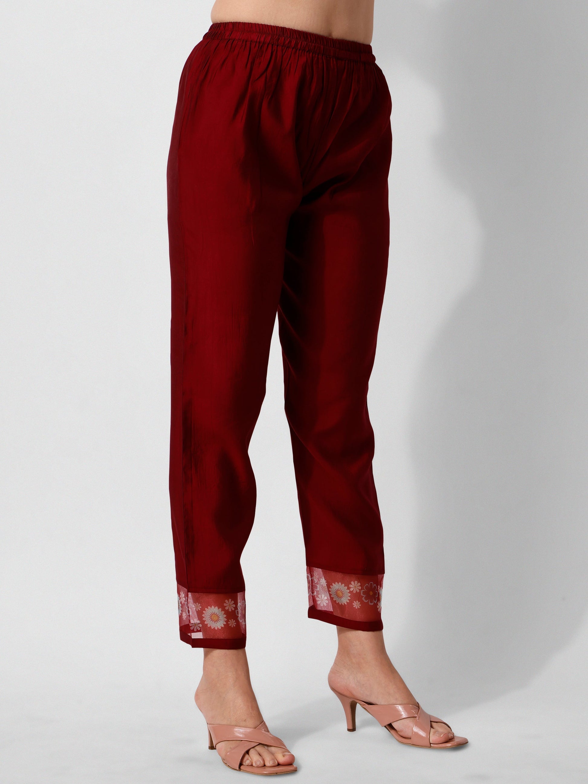 Embroidered Kurta With Pant And Printed Dupattaset, Multicolor - Hiral Fashion