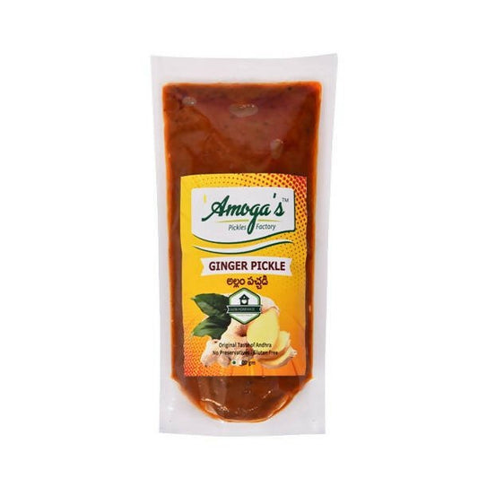 Amoga's Pickles Factory Ginger Pickle Andhra Style - Grab2buy