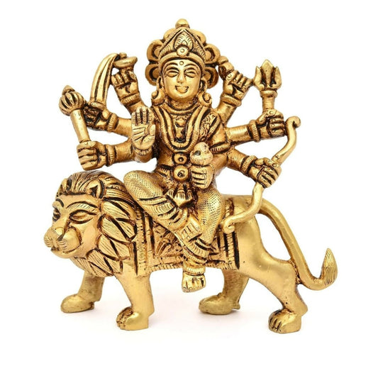 Aargkraf Brass Maa Durga Mata Rani Idol - Grab2buy