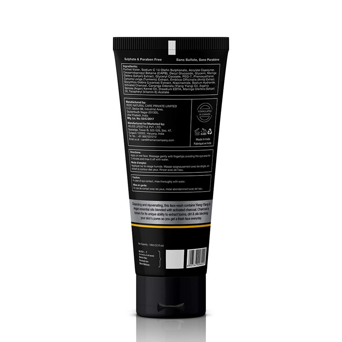 The Man Company Charcoal Care Trio Gift Set 