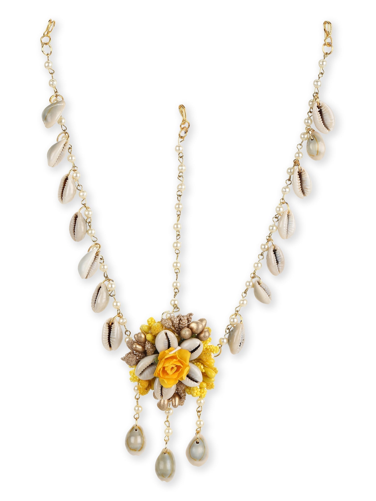 Yellow Gold Plated Jewellery Set - Ruby Raang - Grab2buy