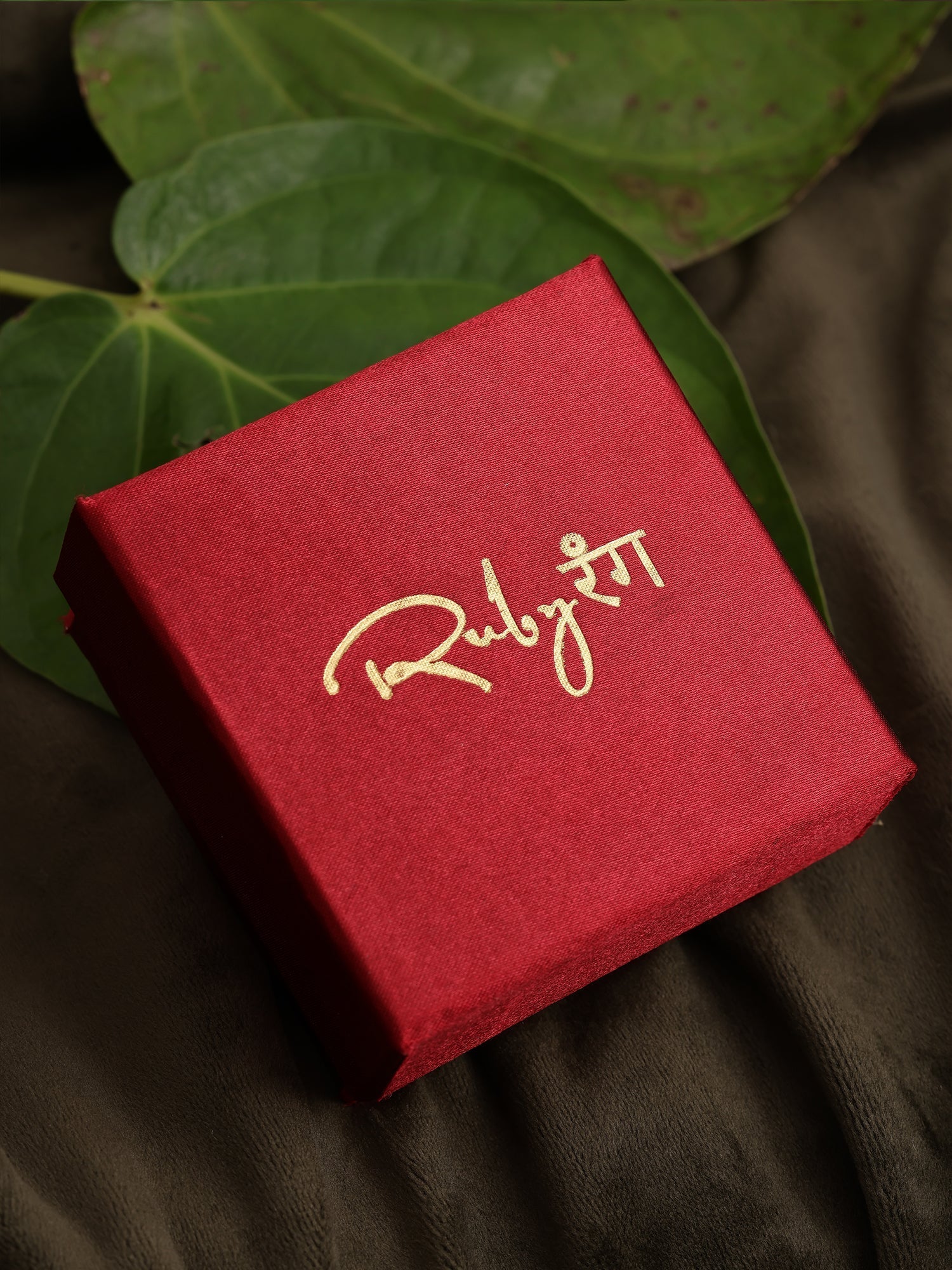 Kundan oversized Studs - Ruby Raang | Swadesiicart