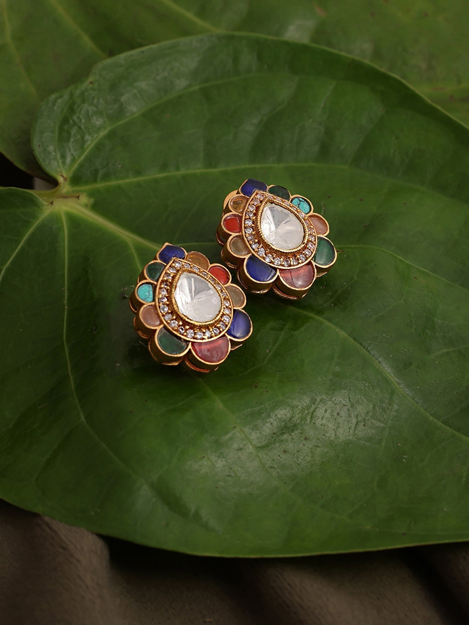 Teardrop Multi Studs - Ruby Raang Ruby Raang Studio