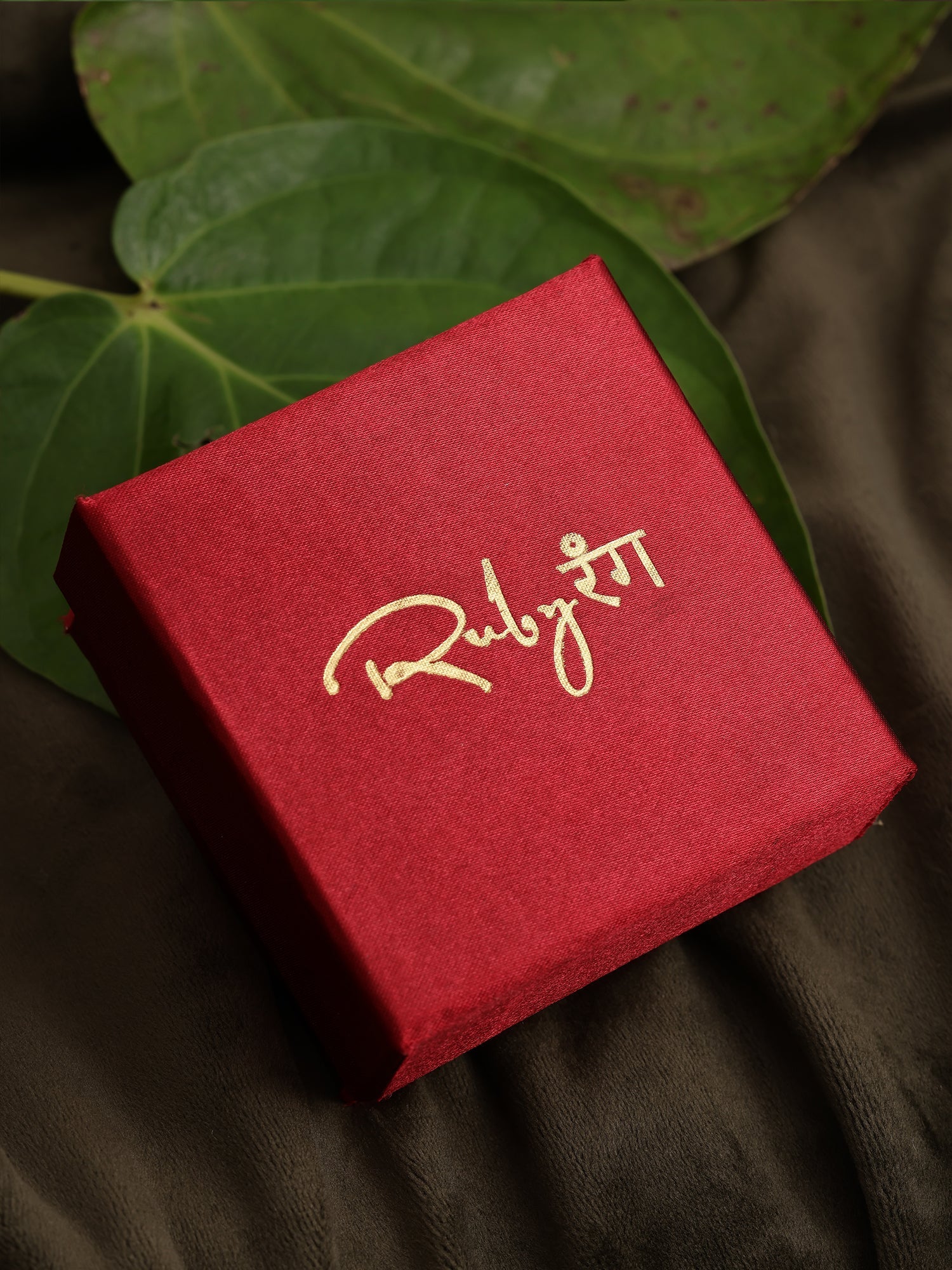 Kundan Studs with Green Stone - Ruby Raang