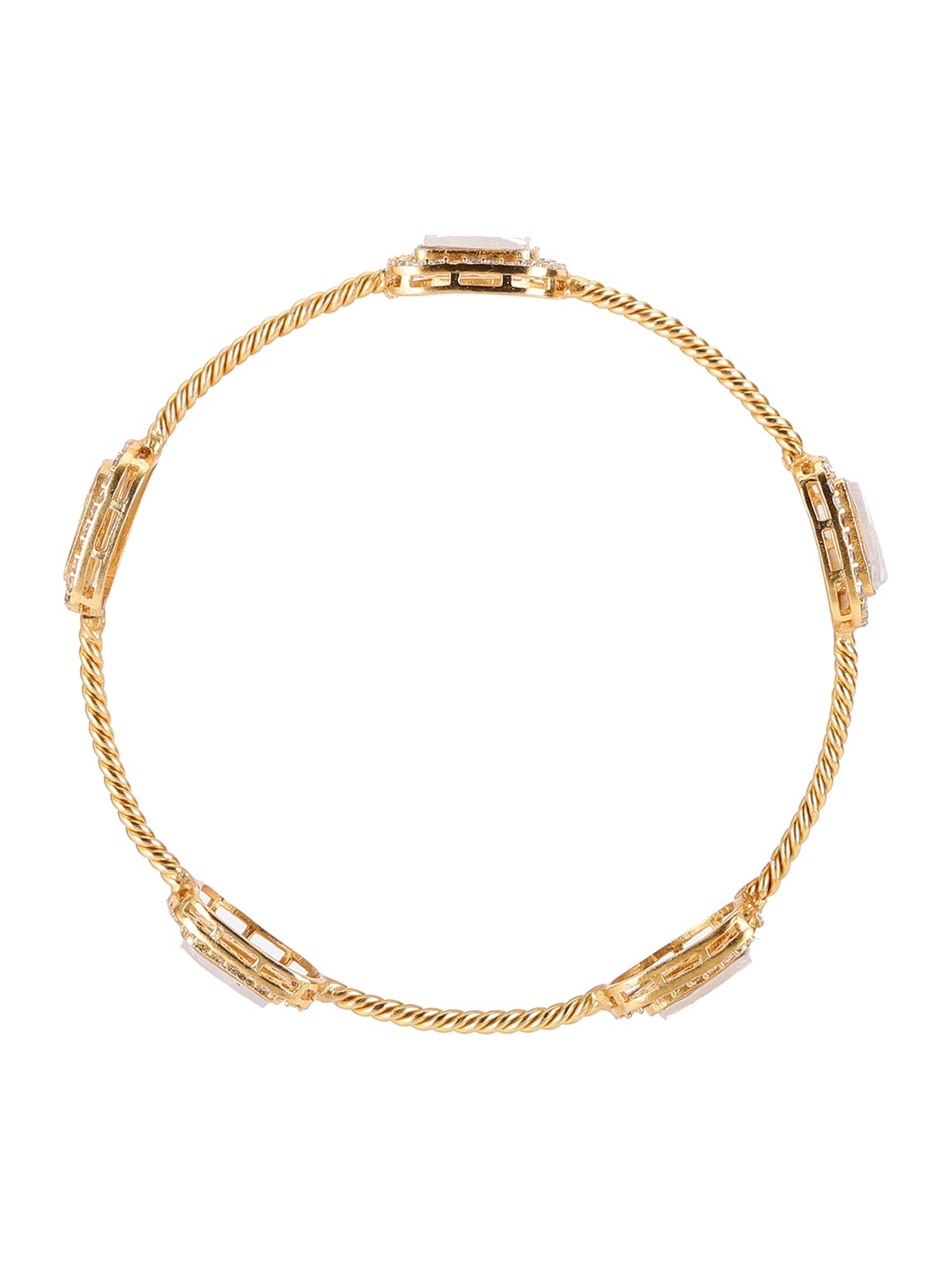 Kundan Bangle - Ruby Raang Ruby Raang Studio