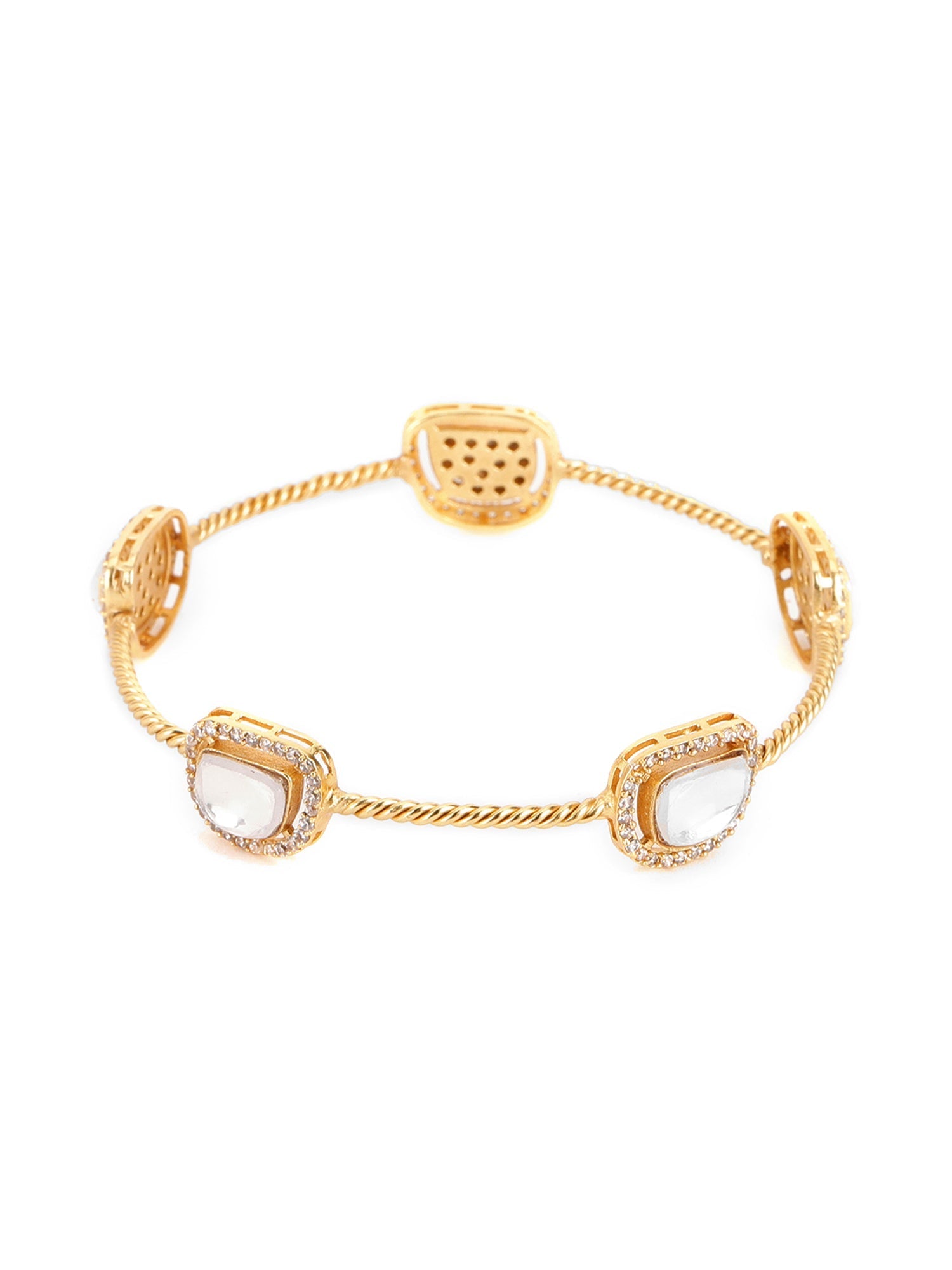 Kundan Bangle - Ruby Raang Ruby Raang Studio