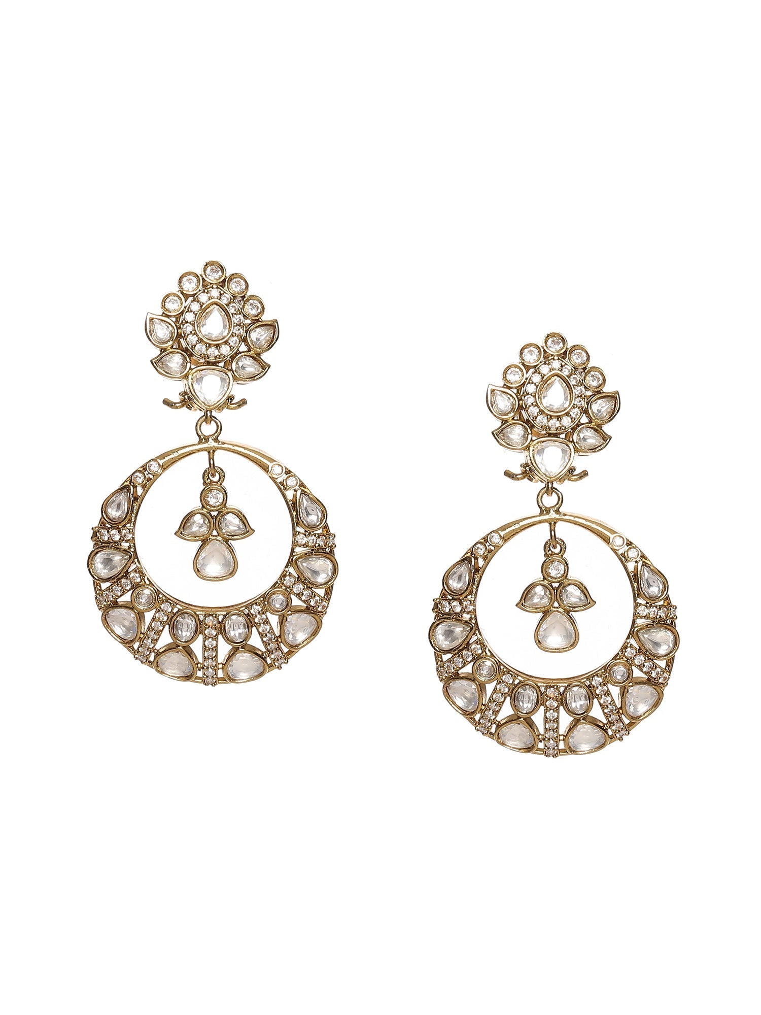 Chand Kundan Earrings - Ruby Raang  Grab2Buy Ruby Raang Grab2Buy