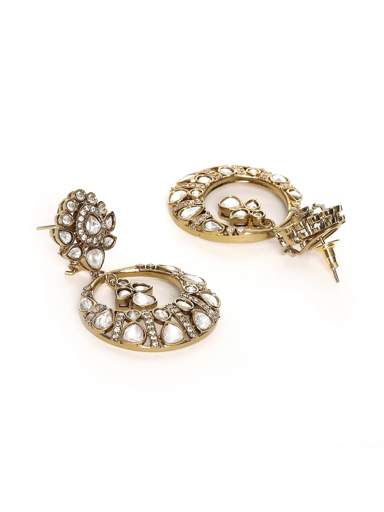 Chand Kundan Earrings - Ruby Raang  Grab2Buy Ruby Raang Grab2Buy