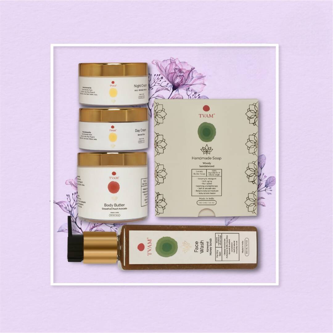 Tvam Daily Body/Face Care Package (Dry Skin)  Grab2Buy Tvam Naturals Grab2Buy