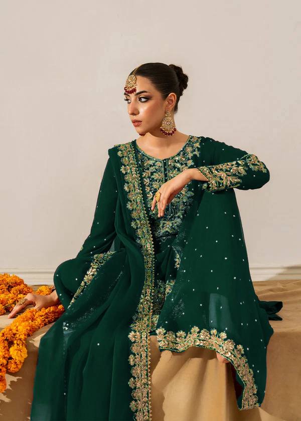 Lehenga Mart Designer Plazzo Suit For Women-Green