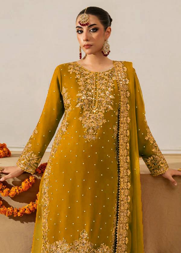 Lehenga Mart Designer Plazzo Suit For Women-Mustard