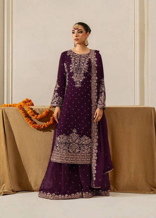 Lehenga Mart Designer Plazzo Suit For Women-Wine