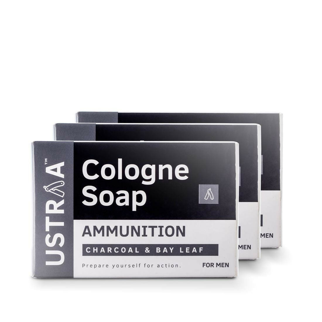 Ustraa Ammunition Cologne Soap with Charcoal & Bay Leaf  Grab2Buy Ustraa Grab2Buy