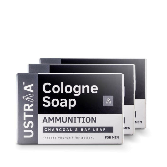 Ustraa Ammunition Cologne Soap with Charcoal & Bay Leaf  Grab2Buy Ustraa Grab2Buy