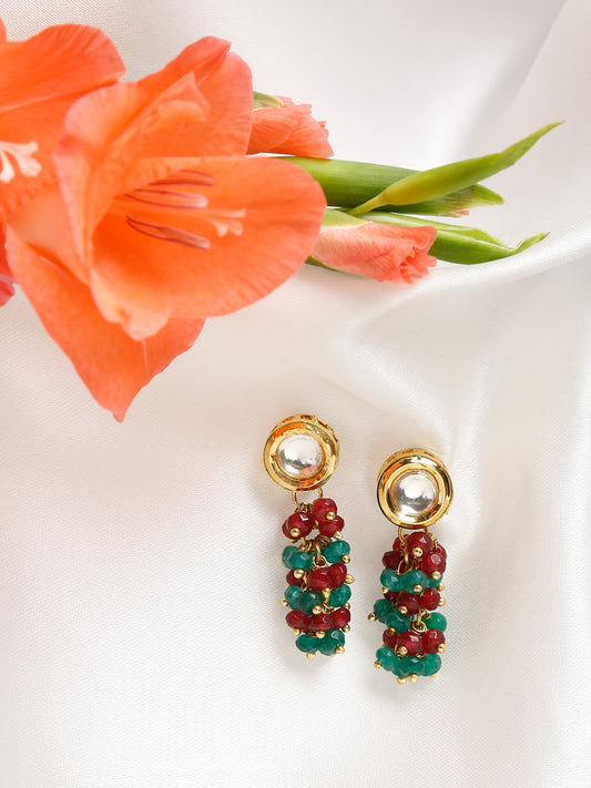 Multicoloured Contemporary Drop Earrings - Ruby Raang - Grab2buy