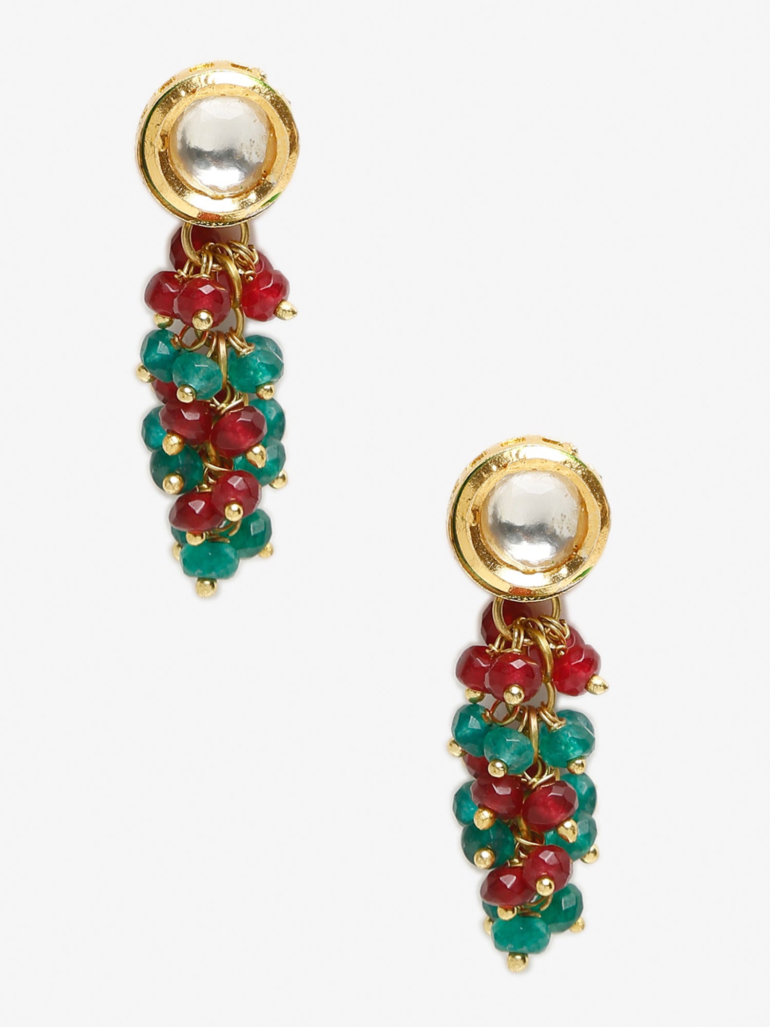 Multicoloured Contemporary Drop Earrings - Ruby Raang - Grab2buy