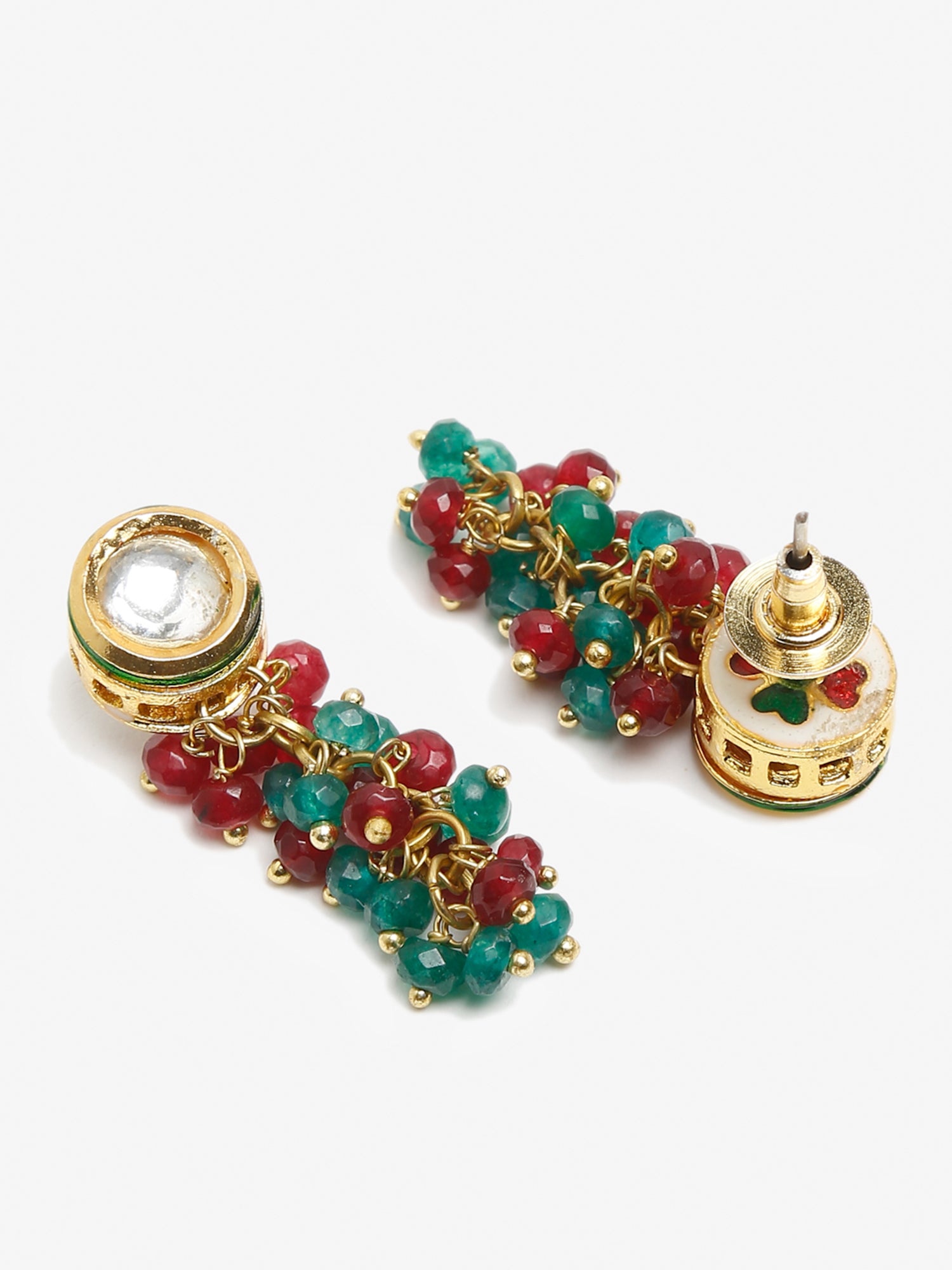 Multicoloured Contemporary Drop Earrings - Ruby Raang - Grab2buy