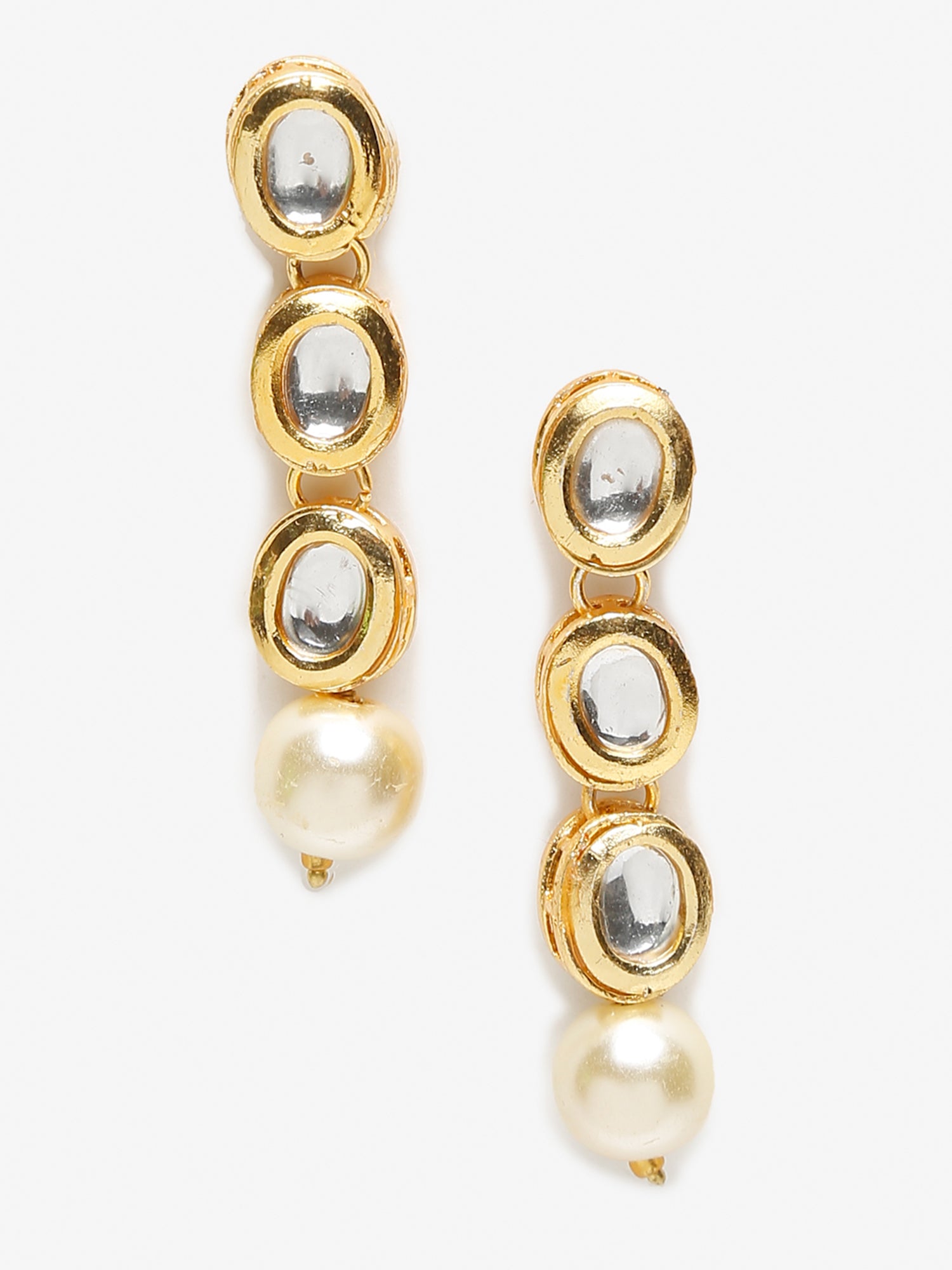 Gold-Toned Contemporary Ear Cuff Earrings - Ruby Raang - Grab2buy