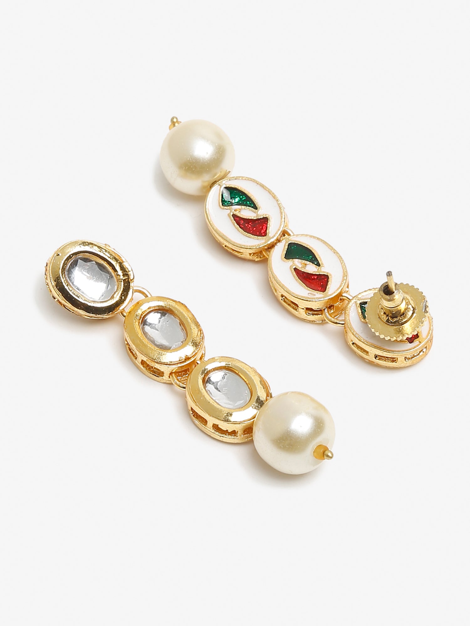 Gold-Toned Contemporary Ear Cuff Earrings - Ruby Raang - Grab2buy