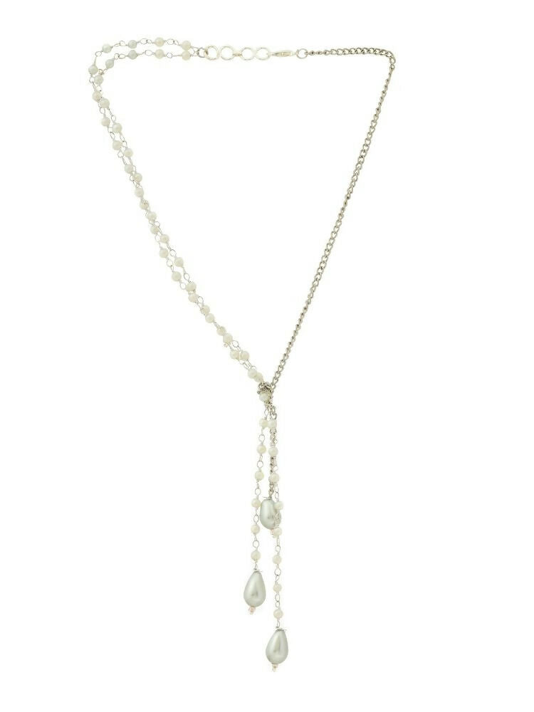 Beaded one sided motif necklace - Ruby Raang | Grab2Buy